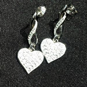 InfiniteLove SterlingSilver Earrings 925 Hearts